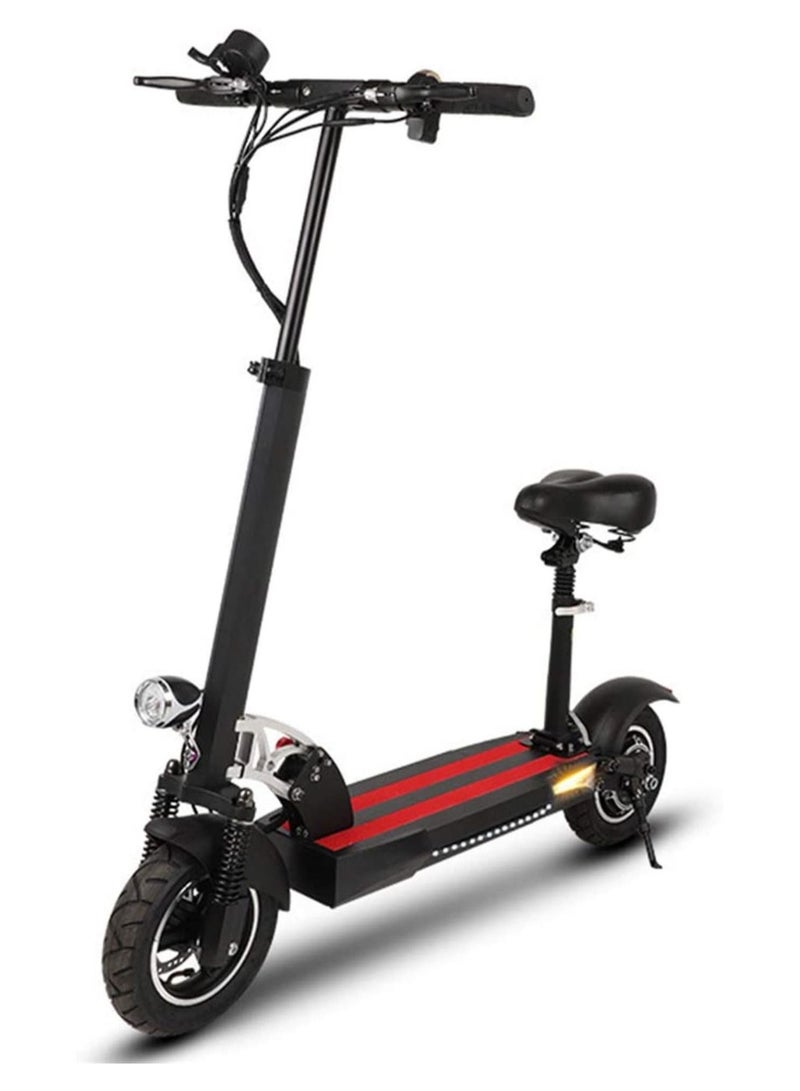 Folding Electric Scooter Up To 50 Km Per Hour 36V 800W 10Ah Battery Black