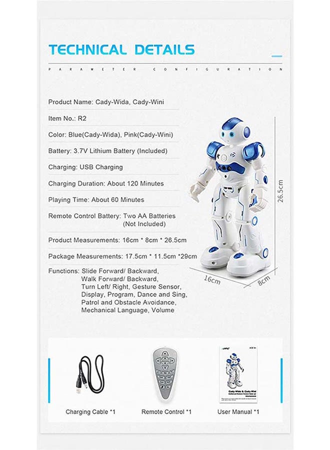 Intelligent Programming Gesture Control Robot RM8660BL