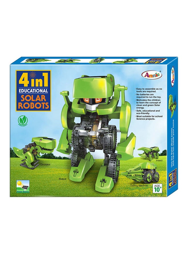 4-In-1 Transforming Solar Powered Robot Kit 24x18.5x6.5cm 24x18.5x6.5cm