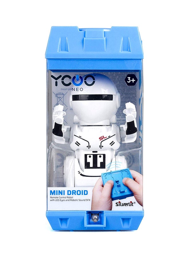 Mini Droid Remote Control Robot Assorted 6.5x6.5x13.5cm