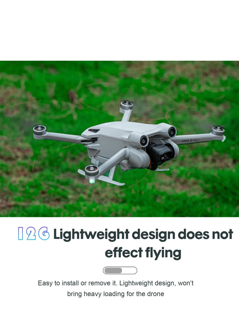 Suitable for DJI Mini 3 Pro Landing Gear Foldable Height Extension Legs Drop and Scratch Resistant Protection Drone Accessories Tripod Head Cushion Training Frame