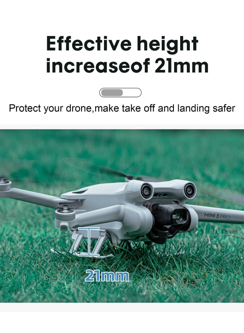 Suitable for DJI Mini 3 Pro Landing Gear Foldable Height Extension Legs Drop and Scratch Resistant Protection Drone Accessories Tripod Head Cushion Training Frame
