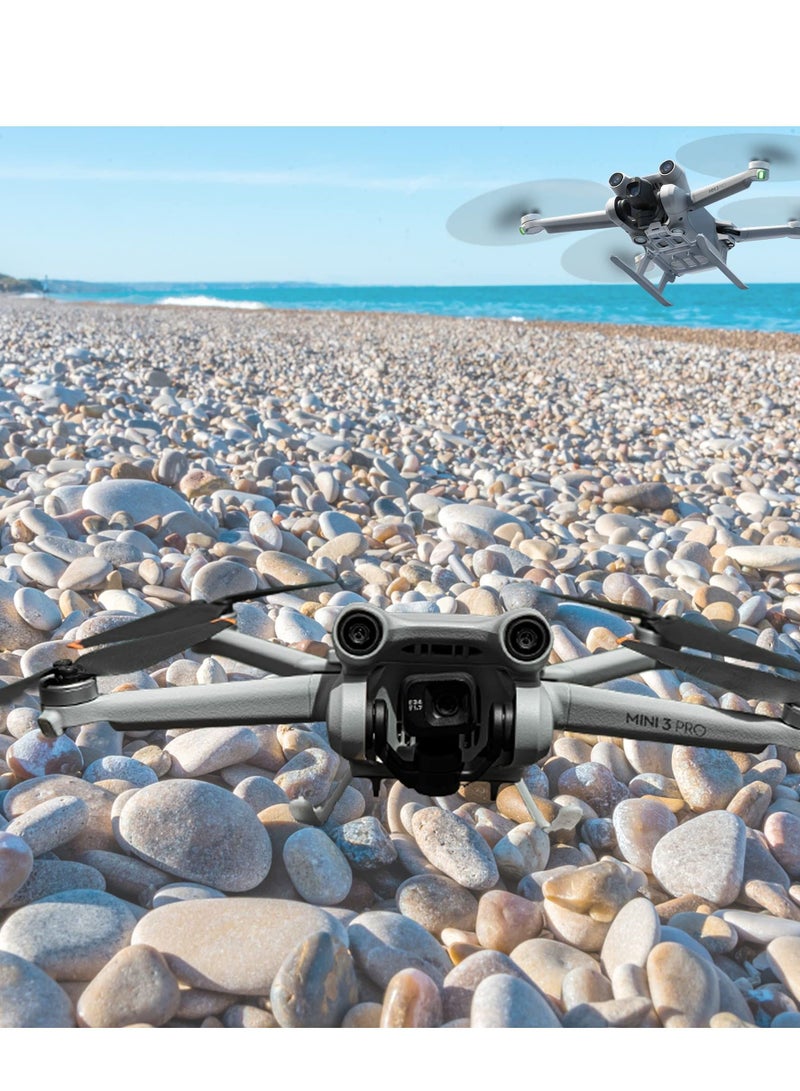 Suitable for DJI Mini 3 Pro Landing Gear Foldable Height Extension Legs Drop and Scratch Resistant Protection Drone Accessories Tripod Head Cushion Training Frame