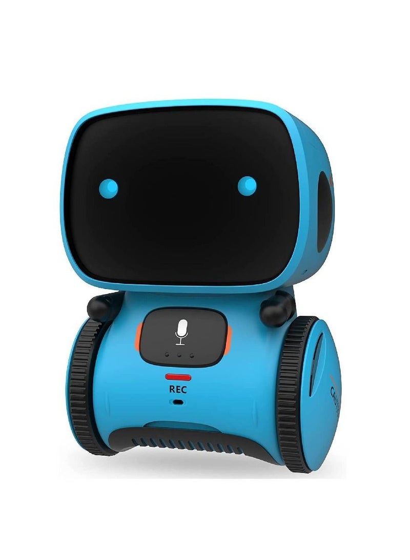 Interactive Smart Robot Toys, Intelligent Robot Toys for Kids, Children Girls & Boys Robotic Toys 3-9 Years Old, Voice Control & Touch Sense, Dance & Sing & Walk, Recorder & Speak Like You blue