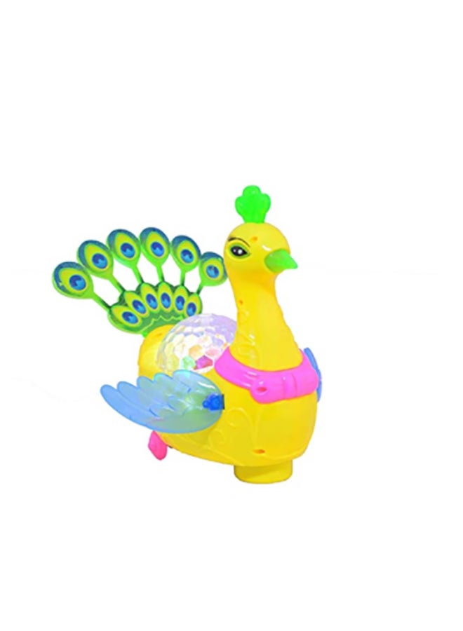 Peacock toy with music and colourful light