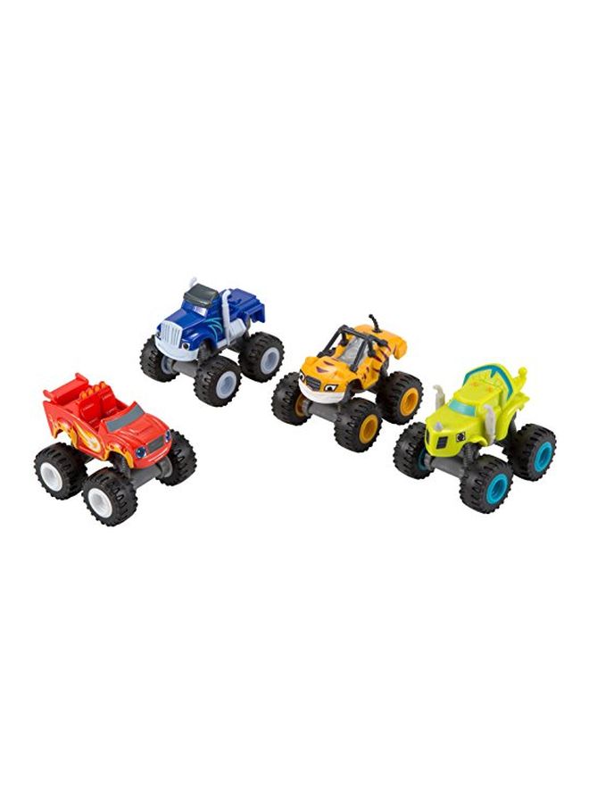 4-Piece Blaze And The Monster Machines Play Vehicle Set DRG62 Multicolour