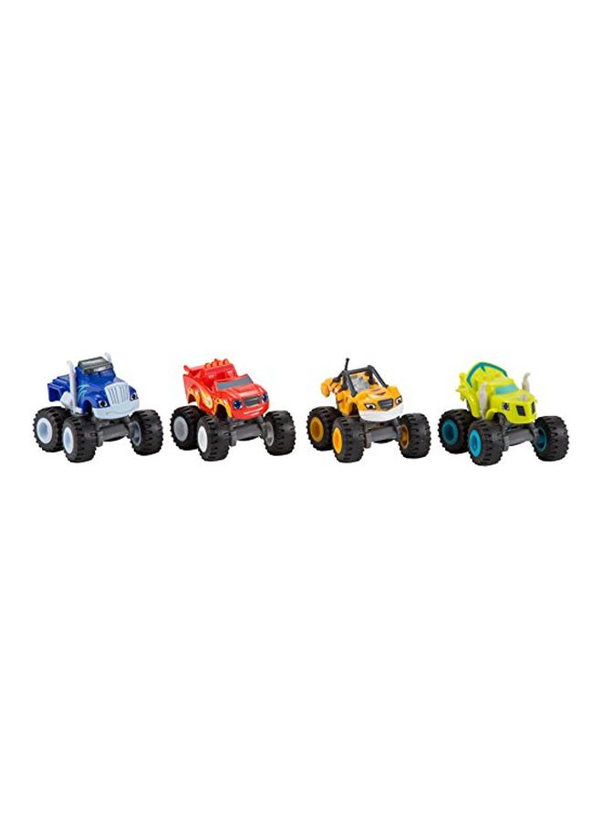 4-Piece Blaze And The Monster Machines Play Vehicle Set DRG62 Multicolour