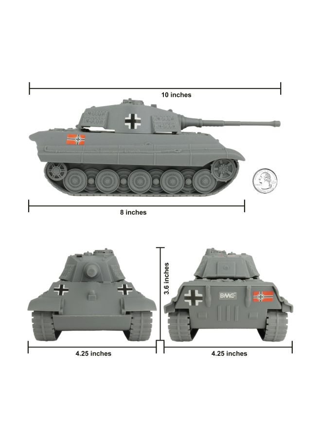 German King Tiger Toy Tank 49999 Grey