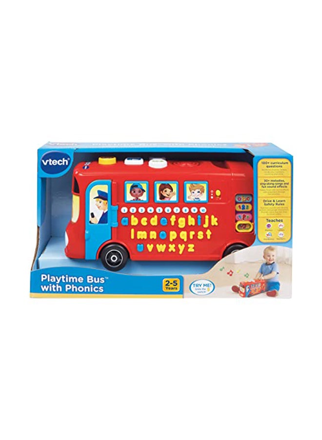 Playtime Bus With Phonics Red