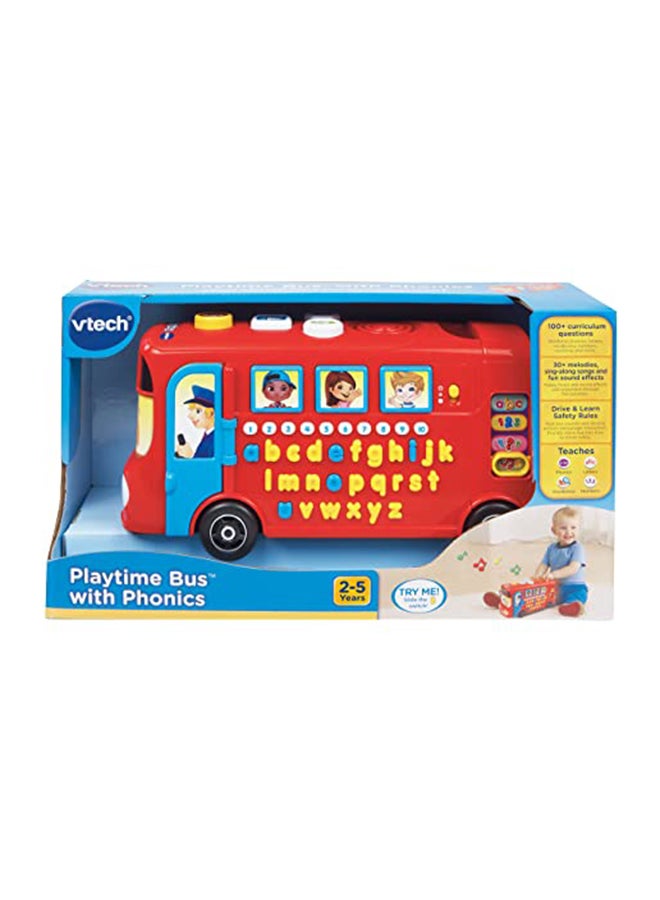 Playtime Bus With Phonics Red