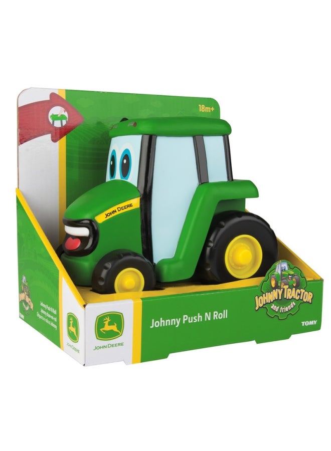 Johnny Push N Roll Tractor Multicolour
