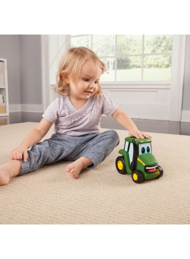 Johnny Push N Roll Tractor Multicolour