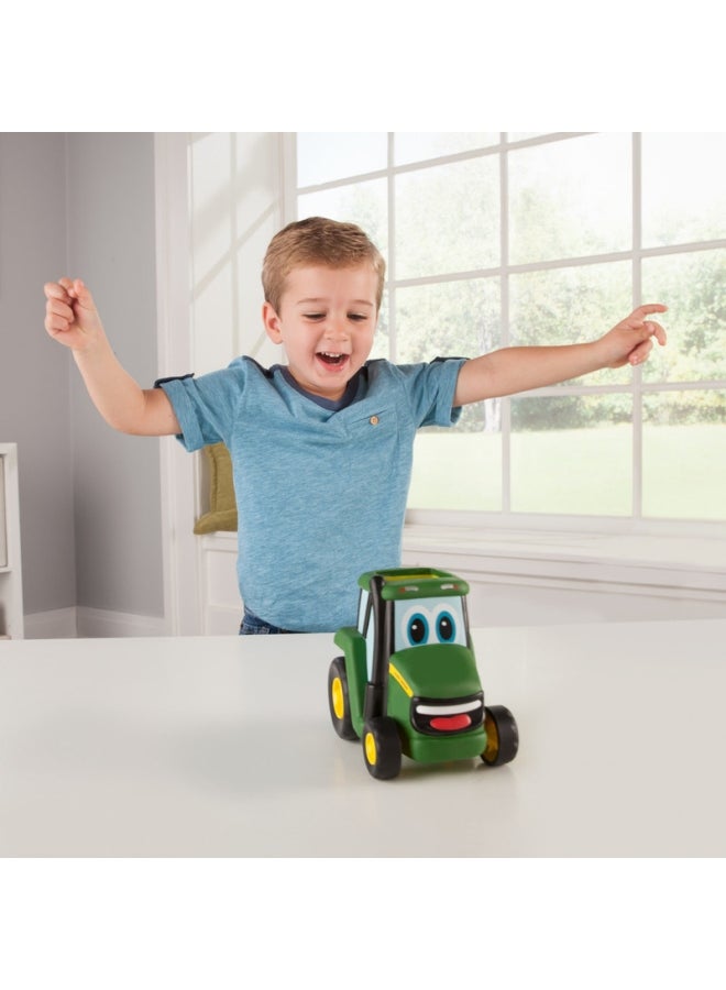 Johnny Push N Roll Tractor Multicolour