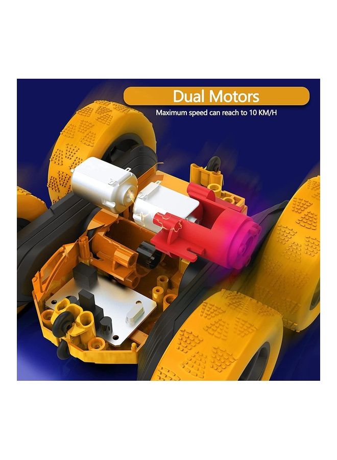 RC Stunt Car Toy Yellow 17x16x7.5cm