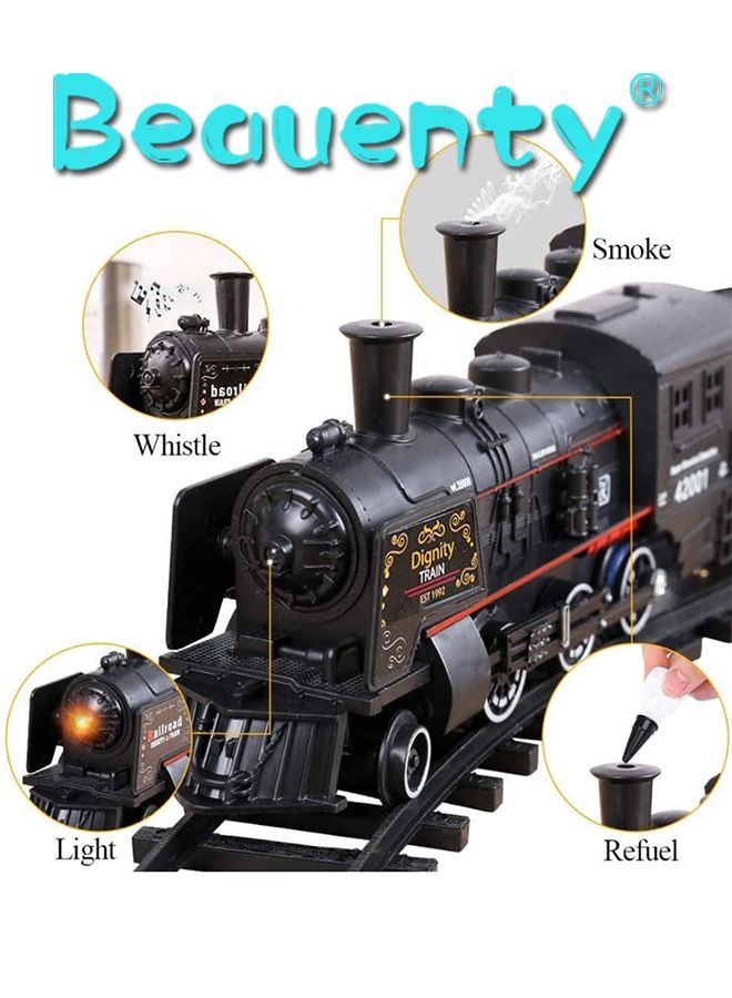 Electric Track Train With Lights And Sound Set For Kids