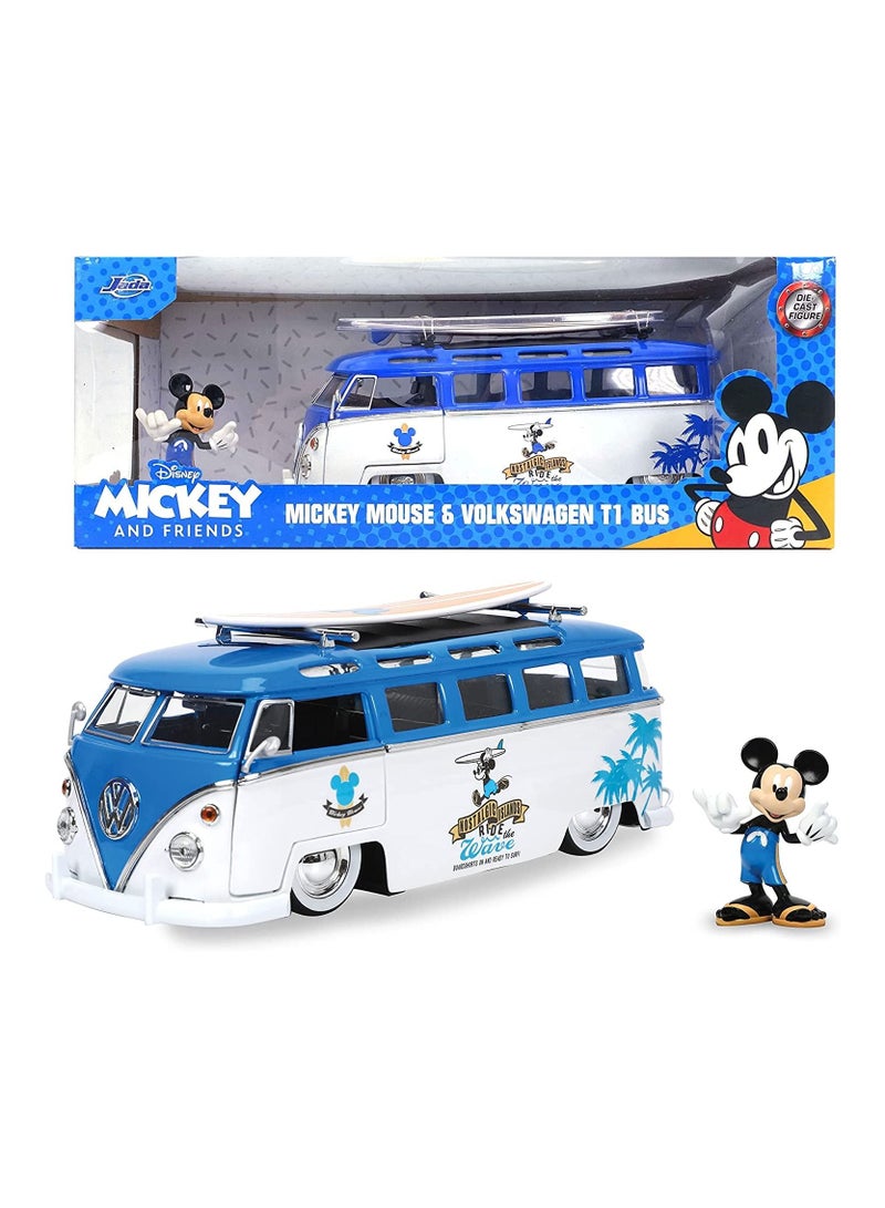 Volkswagen VW  Bus with Mickey Mouse Figure