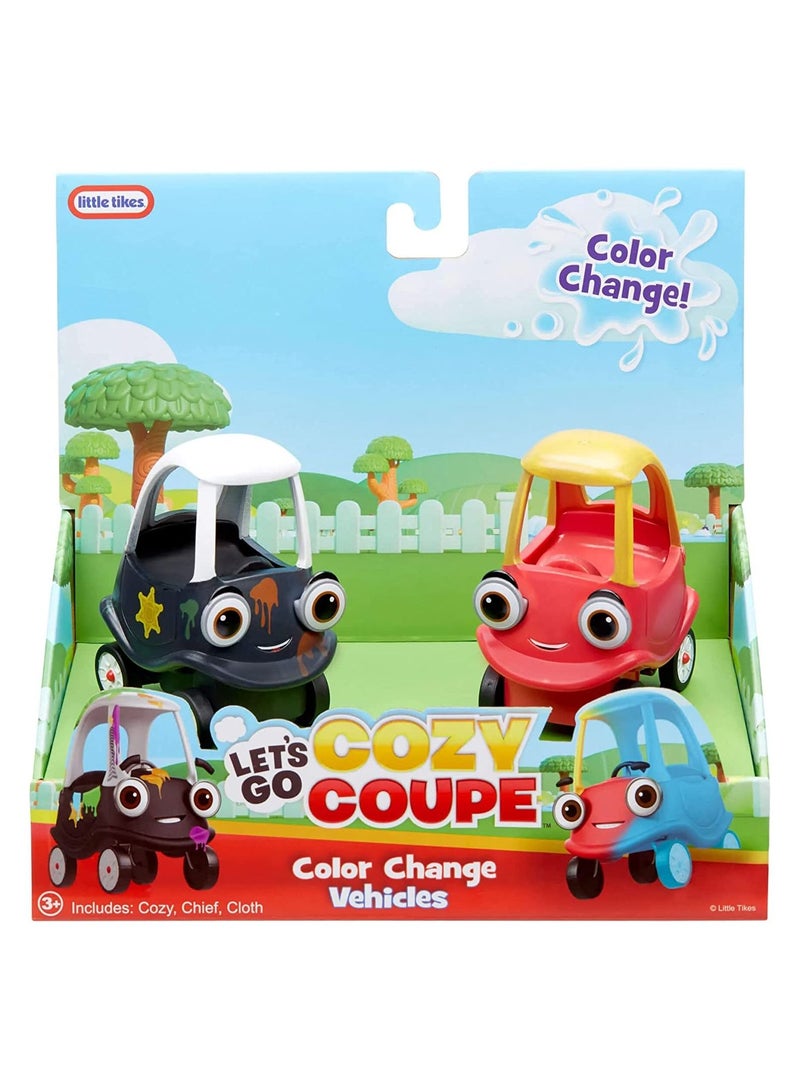Let’s Go Cozy Coupe 2pk Color Change Vehicles