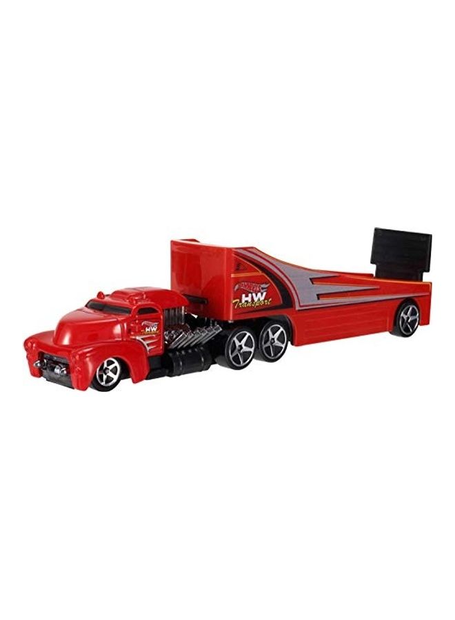 Super Rigs, Transporter Vehicle With 1 Hot Wheels, Gift For Collectors And Kids Ages, 1:64 Scale Car 3 Years+ - Assorted