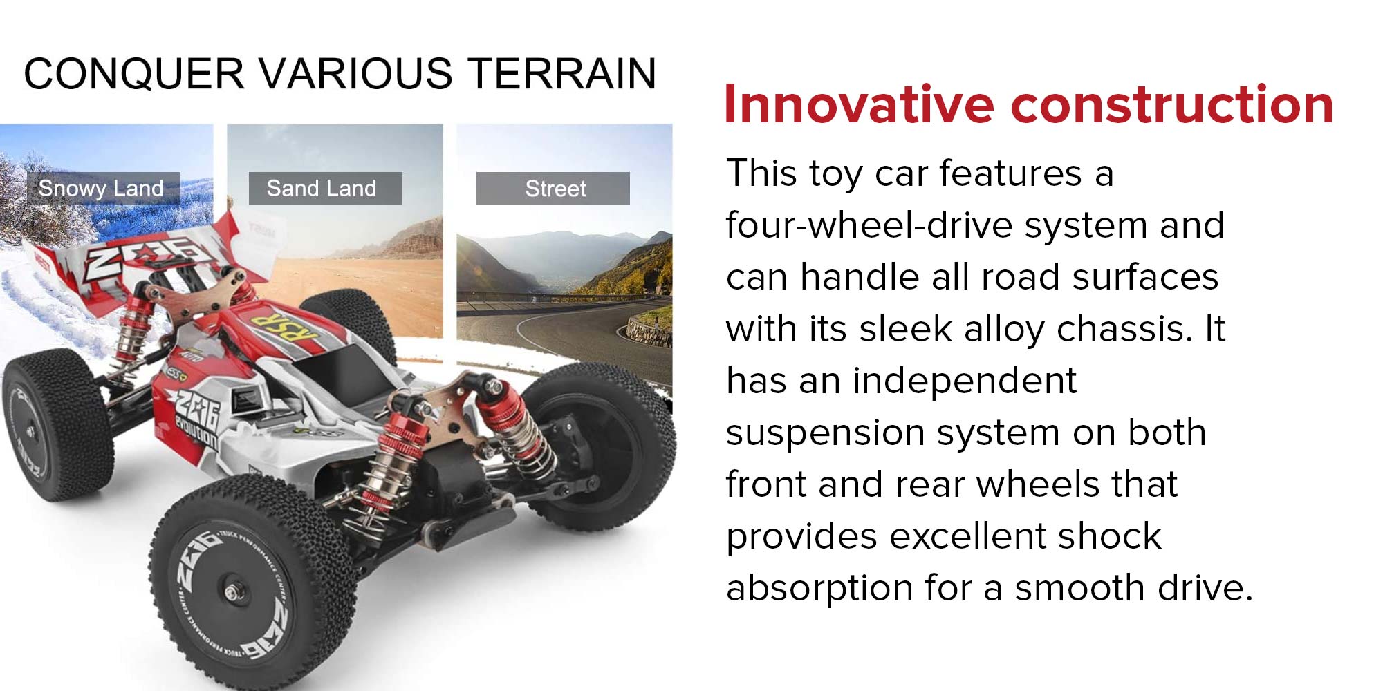 1:14 1500mAh Durable XKS Off-Road Electric Remote Control Drift Car For Kids