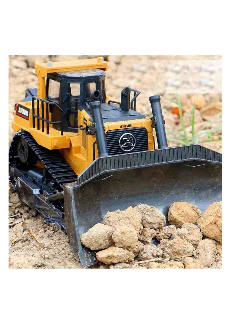 RC Bulldozer 1/16 9CH Remote Control Front Loader Tractor 2.4G Construction Vehicles