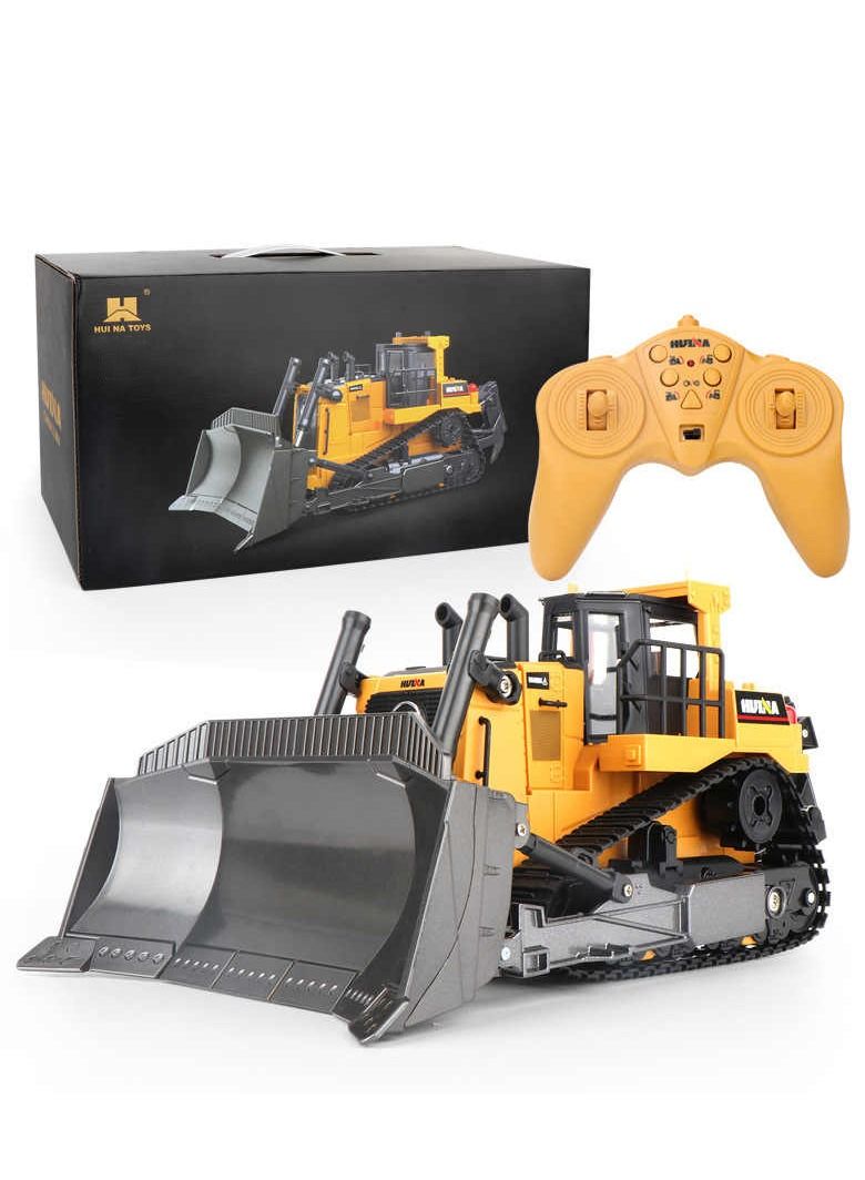 RC Bulldozer 1/16 9CH Remote Control Front Loader Tractor 2.4G Construction Vehicles