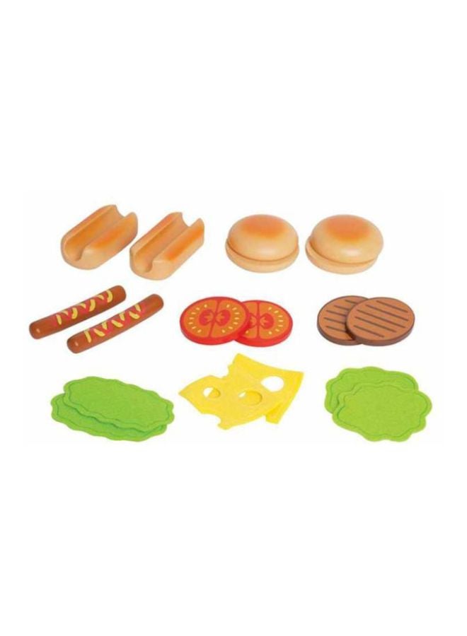 Hamburgers And Hotdogs Playset E3112 7.8x3.9x10.1inch