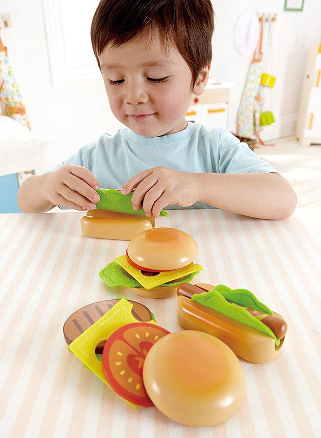 Hamburgers And Hotdogs Playset E3112 7.8x3.9x10.1inch