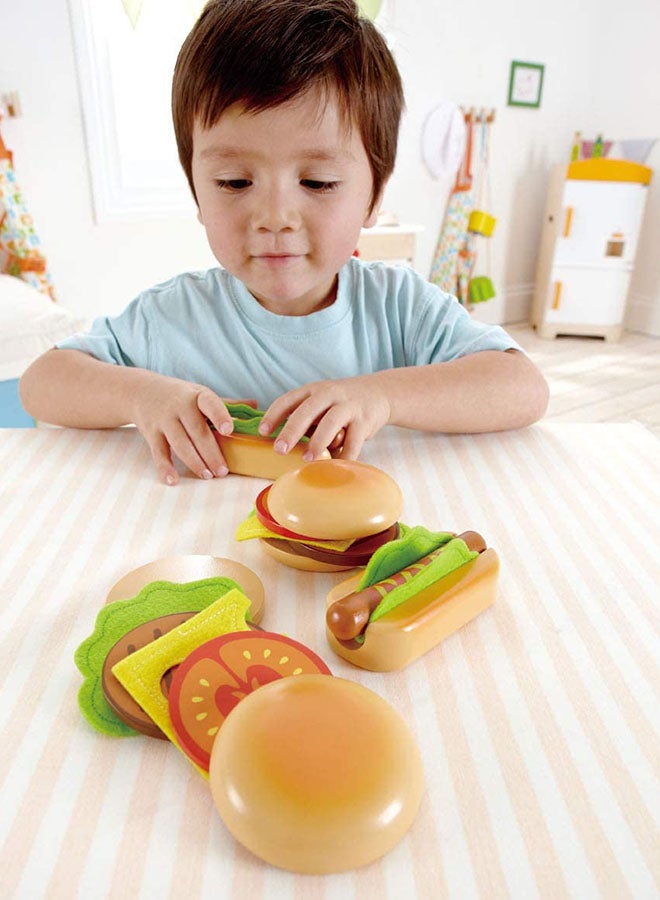 Hamburgers And Hotdogs Playset E3112 7.8x3.9x10.1inch