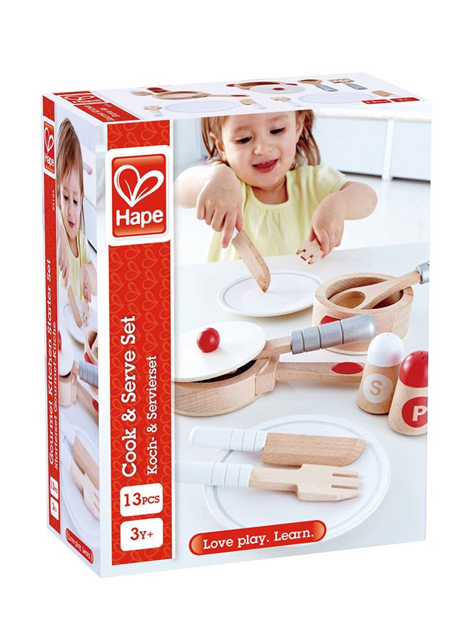 13-Piece Cook And Serve Set