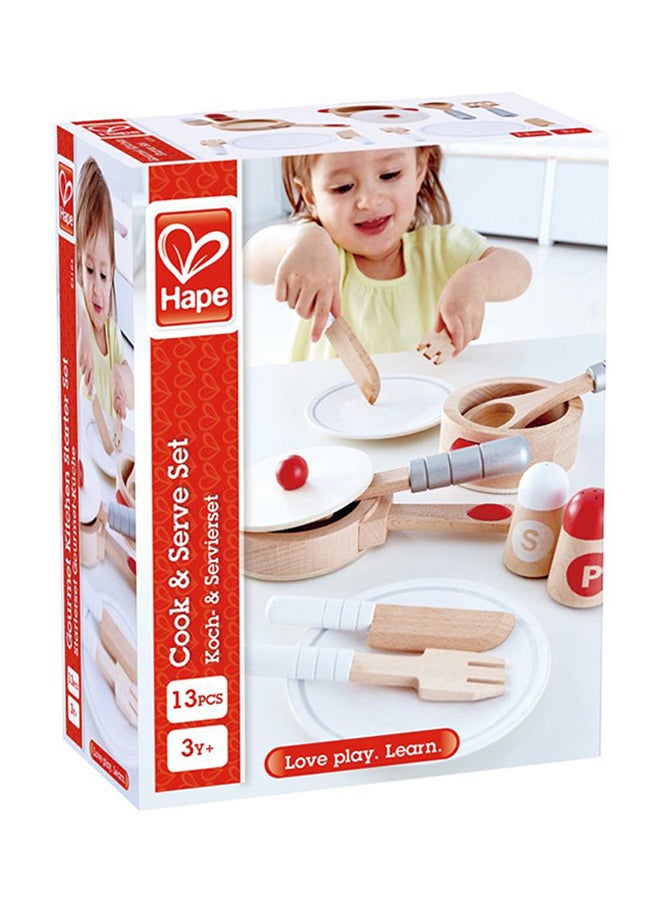 13-Piece Cook And Serve Set