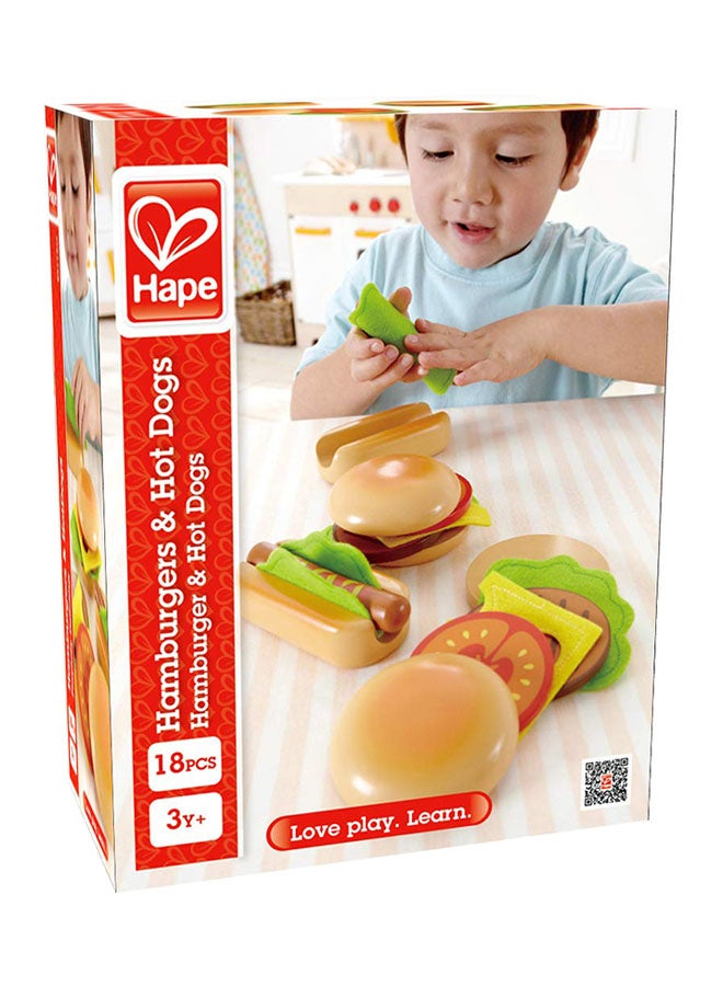 18-Piece Hamburgers And Hotdogs Set E3112