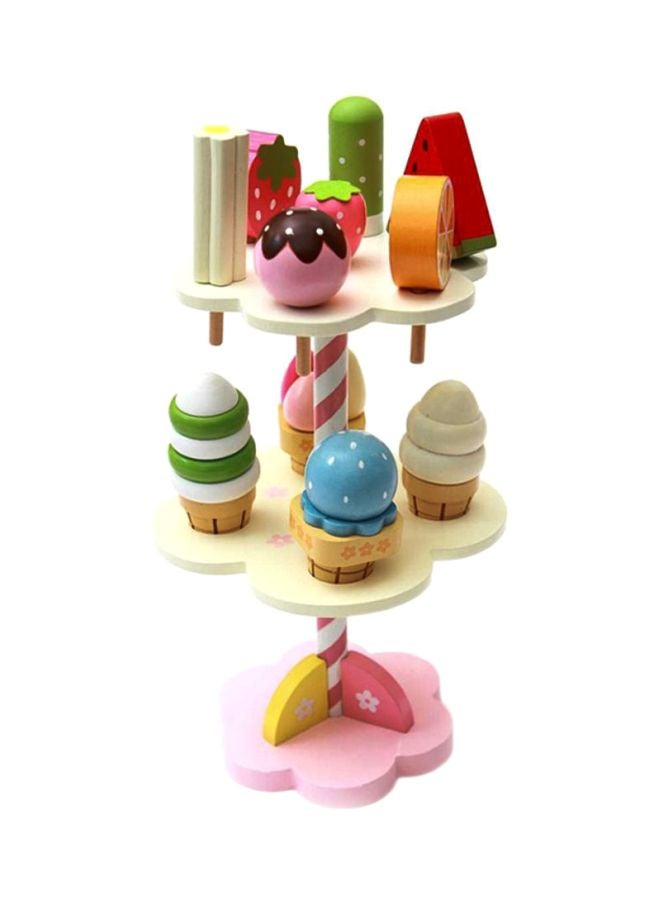Three-Layer Ice Cream Tree Kitchen Wooden Toys