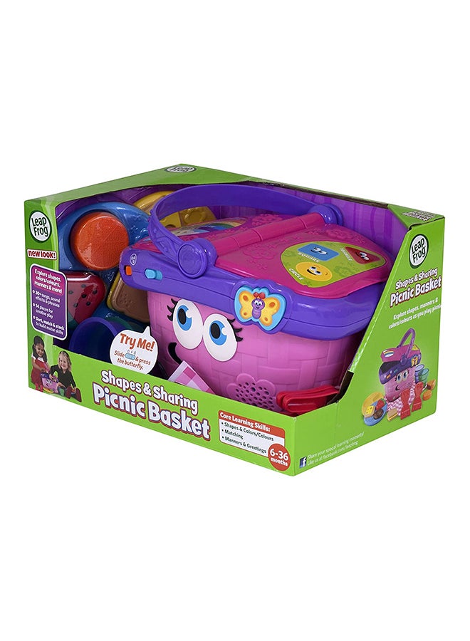 Shapes And Sharing Picnic Basket And Playset 603603