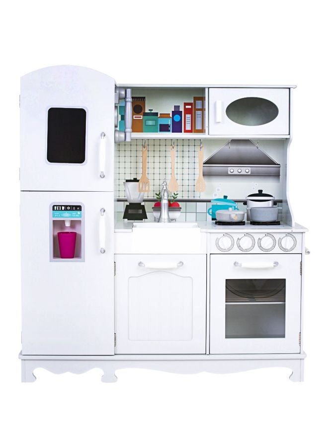 Role Play Modular Kitchen Game - White/Grey/Purple 95x30x103cm