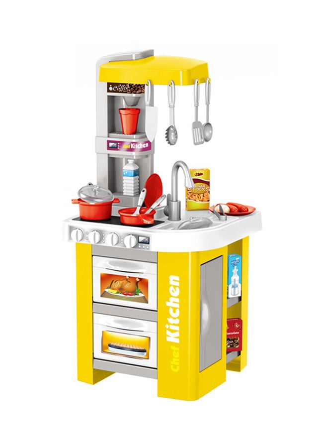 Earning Cooking Pretend Play House Kitchen Sets Toys For Children 34.5X33X72.5cm