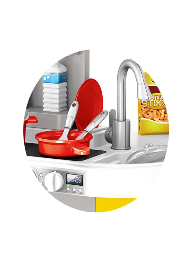 Earning Cooking Pretend Play House Kitchen Sets Toys For Children 34.5X33X72.5cm