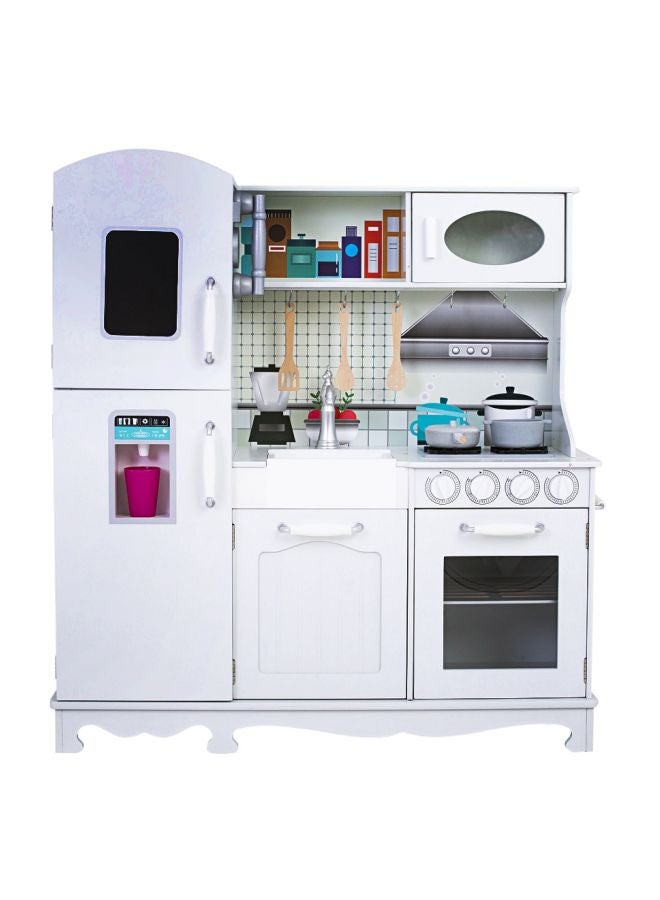 Wooden Modular Kitchen Set - White 95x30x103cm