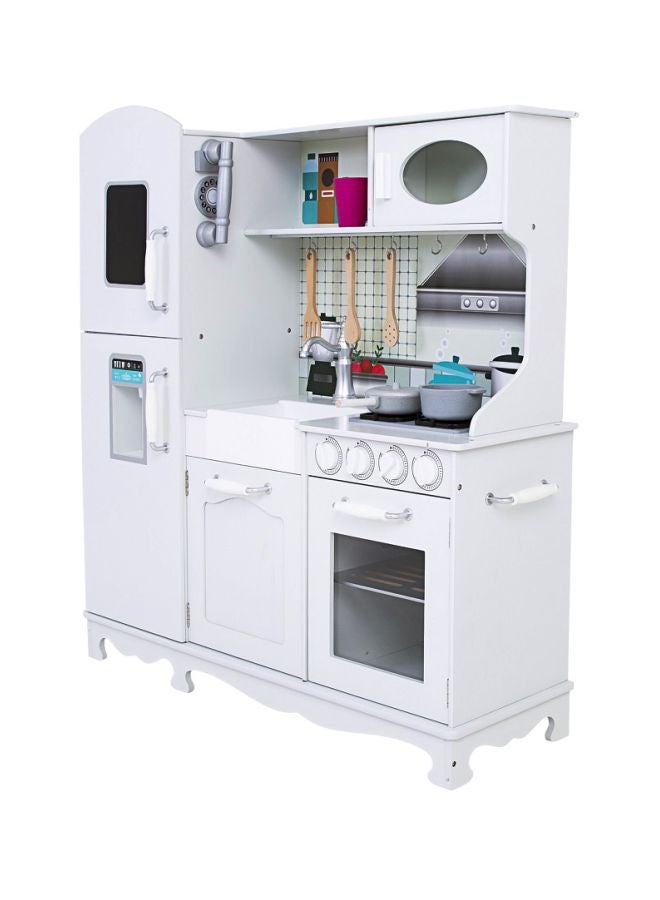 Wooden Modular Kitchen Set - White 95x30x103cm