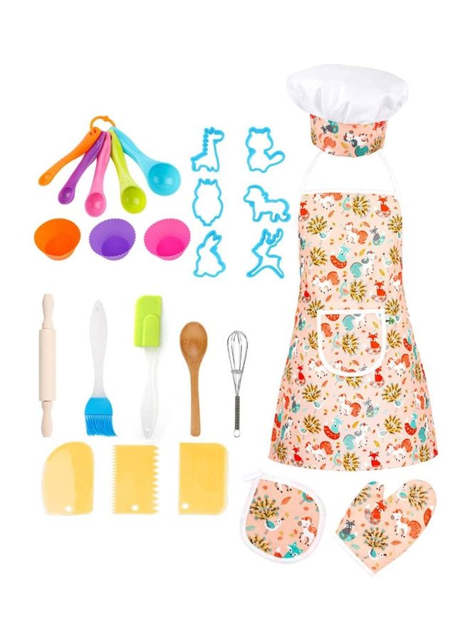 26-Piece Chef Play Set Includes Apron