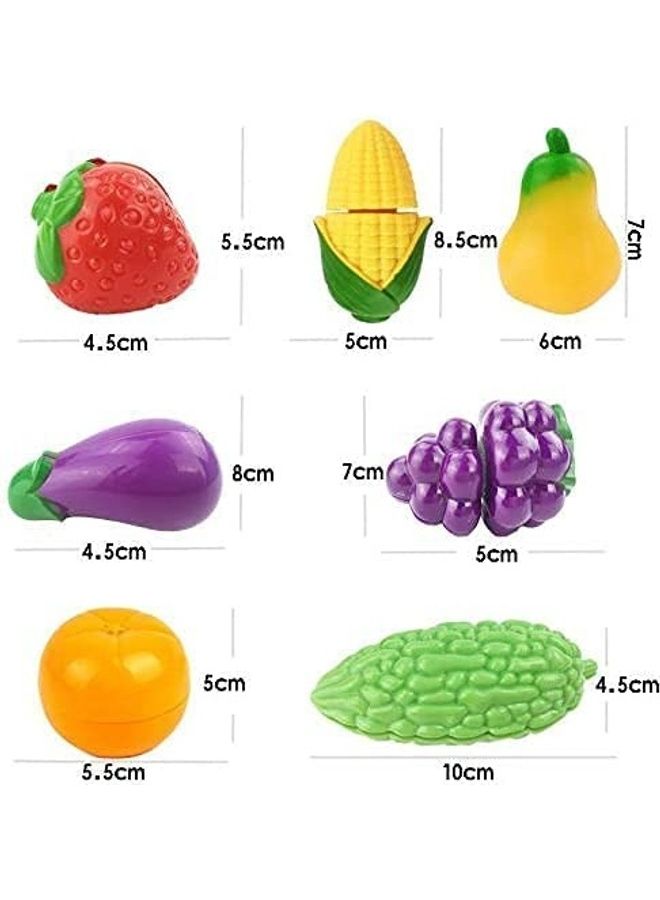 16-Piece Fruits And Vegetables Cutting Toys