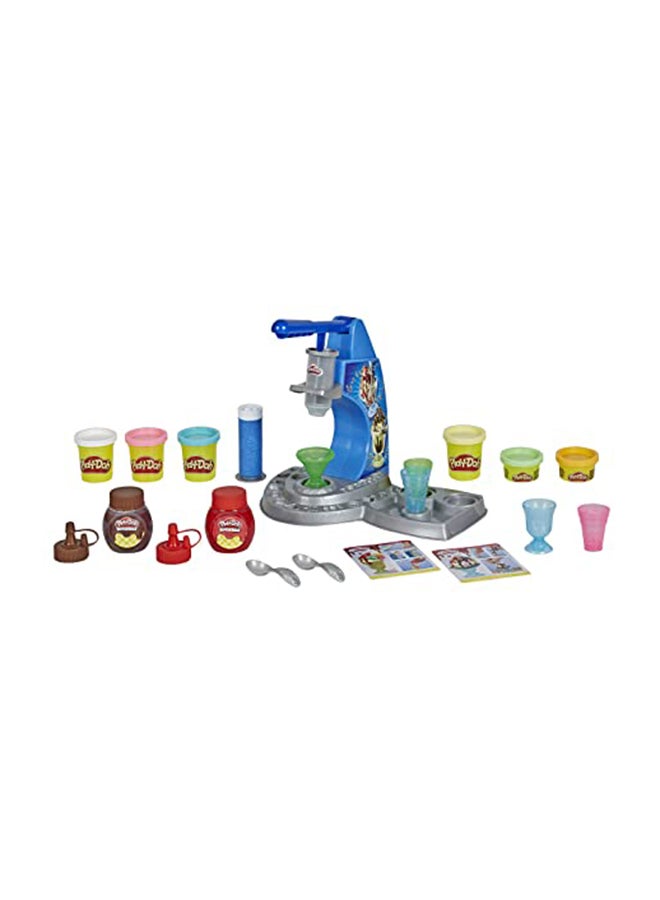 Play-Doh Kitchen Creations Drizzy Ice Cream Playset, Play Food Set with Drizzle and 6 Modeling Compound Colors, Imagination Toys for 3 Year Old Girls & Boys & Up 8.1x27.9x21.6cm