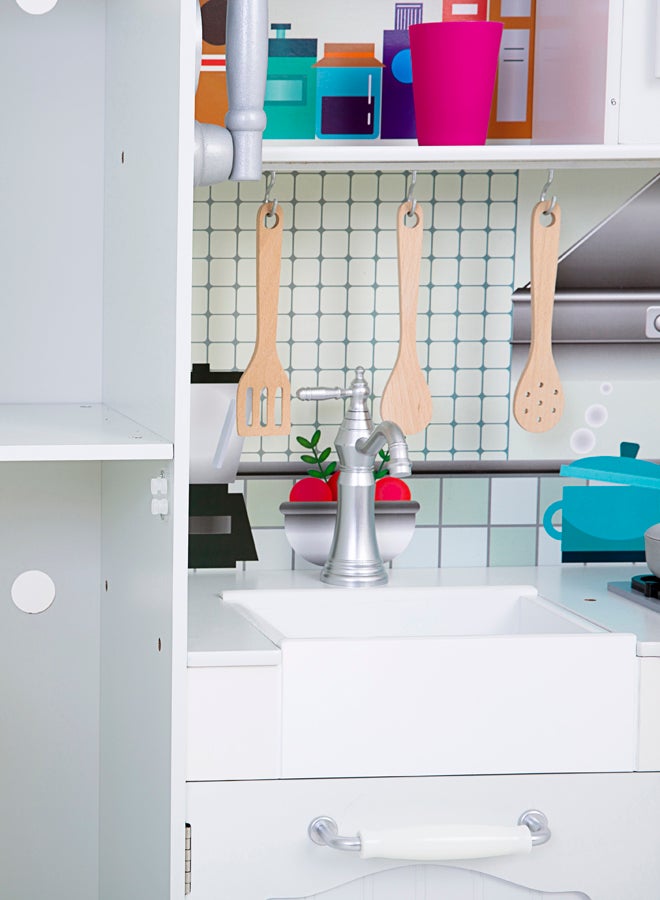 Stylish Modular Kitchen Set And Role Play Wooden Kitchen 95x30x103cm