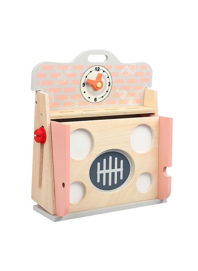 Barbecue Table Toys Play House Wooden Kitchen Pretend Game For Children