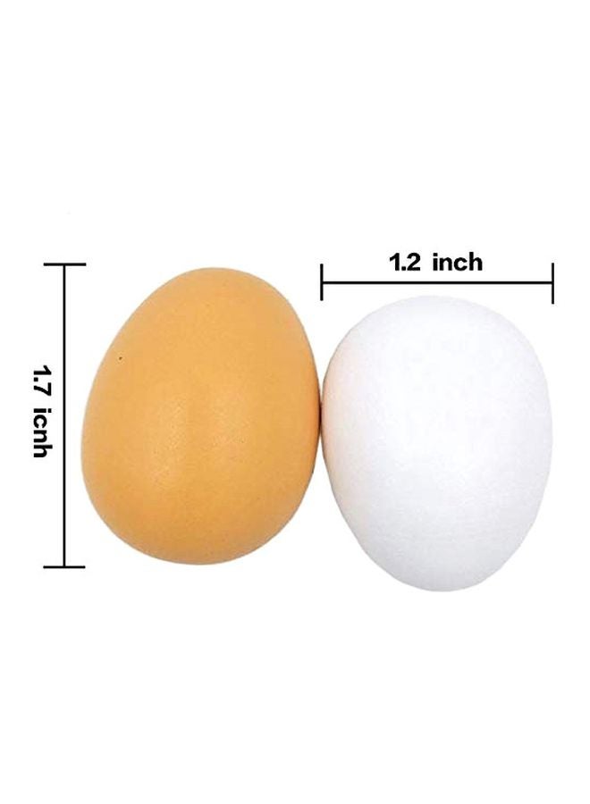 6-Piece Wooden Play Eggs Assembling Toy 15.9 x 10.21 x 5.69cm