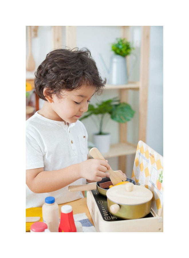 Wooden Cooking Utensils Set 21.59x12.7x3.61cm