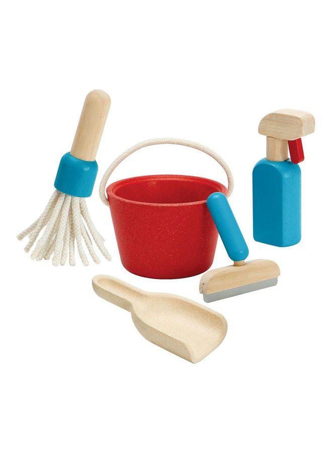 Wooden Cleaning Set 12 x 12 x 8cm