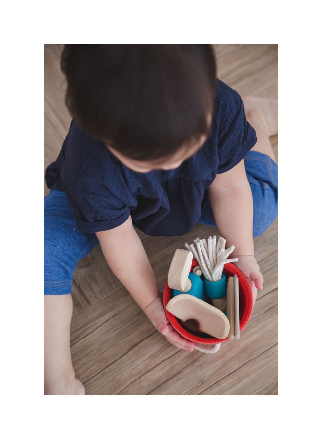 Wooden Cleaning Set 12 x 12 x 8cm