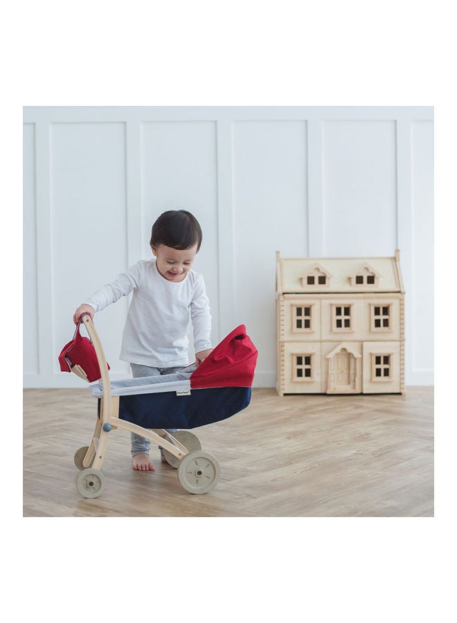 Wooden Doll Stroller 51.2 x 34.9 x 49.6cm
