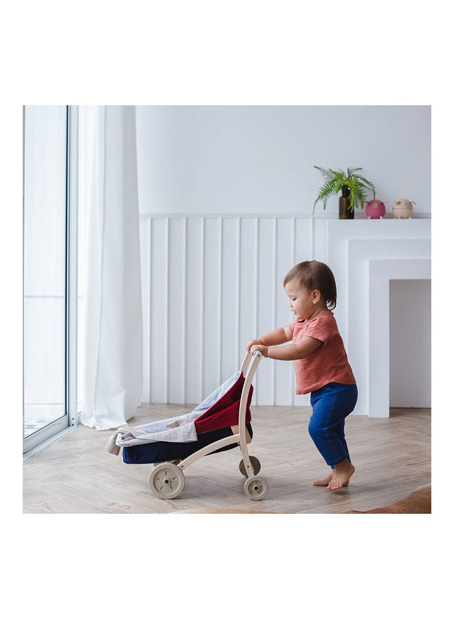 Wooden Doll Stroller 51.2 x 34.9 x 49.6cm