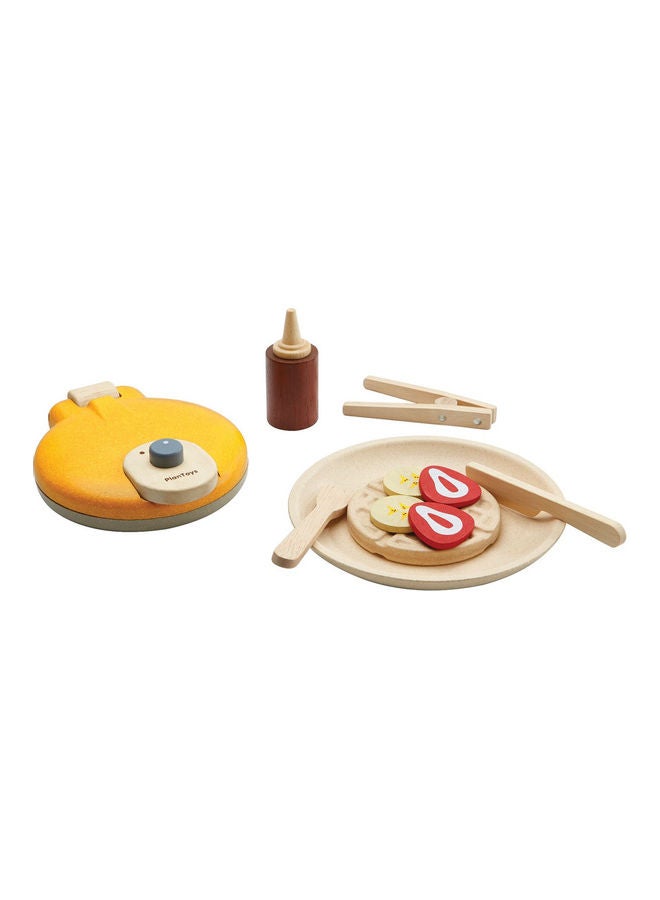 Wooden Waffle Set 15.1 x 13 x 4.7cm